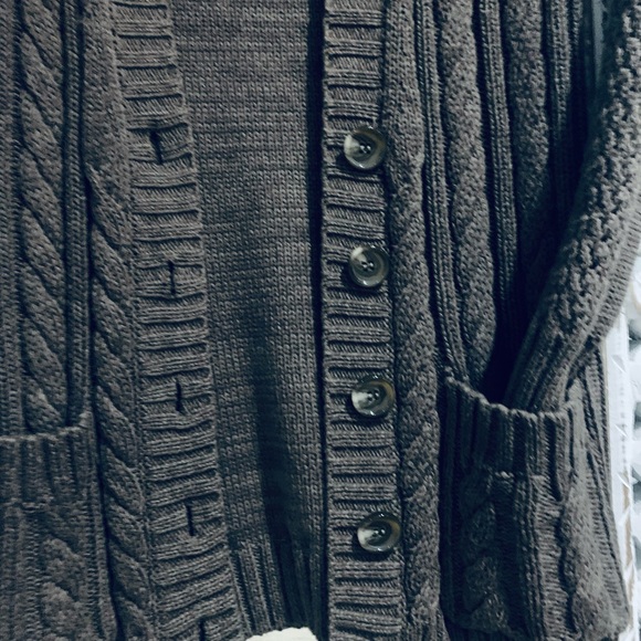 Lightly worn cardigan sweater. - Picture 3 of 5